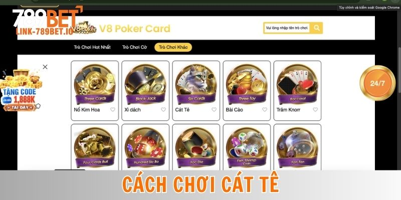 cách chơi Cát Tê