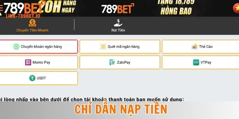Nạp Rút Tiền 789Bet